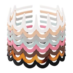 8 Pieces Zig Zag Headbands with Teeth for Women and Girls