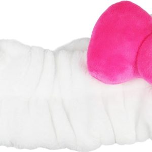 Plush Spa Headband with Decorative Bow and Soft Padded Design