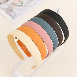 6 Pieces Colorful Solid Color Hard Headbands for Women and Girls