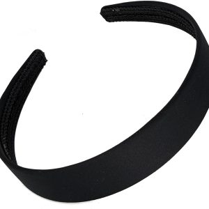 2.5cm Matte Fabric Covered Plastic Alice Band Headband for Women and Girls