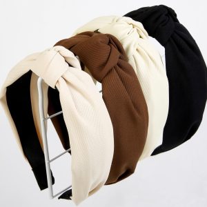 Knotted Wide Headband for Women and Girls with Non Slip Design