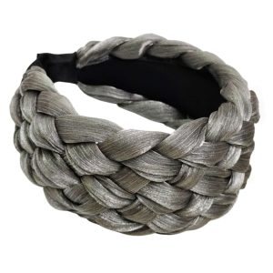 Wide Soft Fabric Braided Headband for Daily Wear and Special Occasions