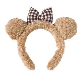 Plush Bear Ear Spa Headband for Face Washing Makeup and Skincare
