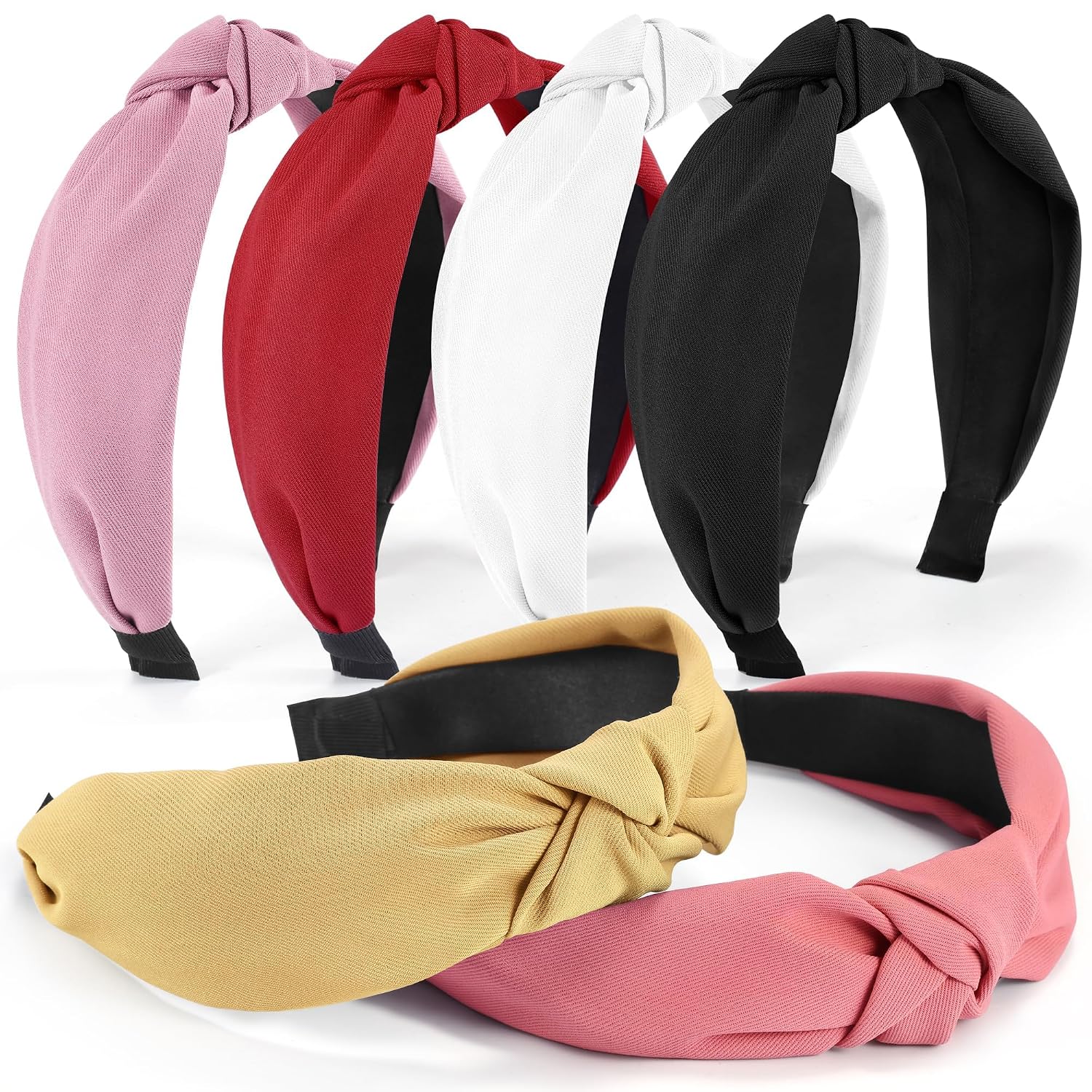 6 Pieces Top Knotted Headbands for Women and Girls